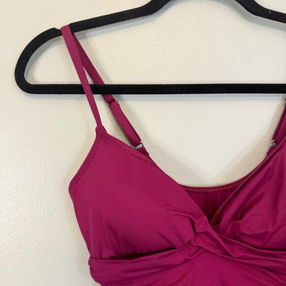 Lauren Ralph Lauren Women's Plum Twist Surplice Underwire Tankini Size 6 NWT - Picture 6 of 12